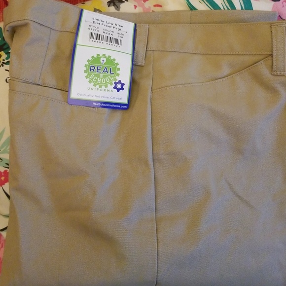 Junior low rise flat front pant - Picture 1 of 1